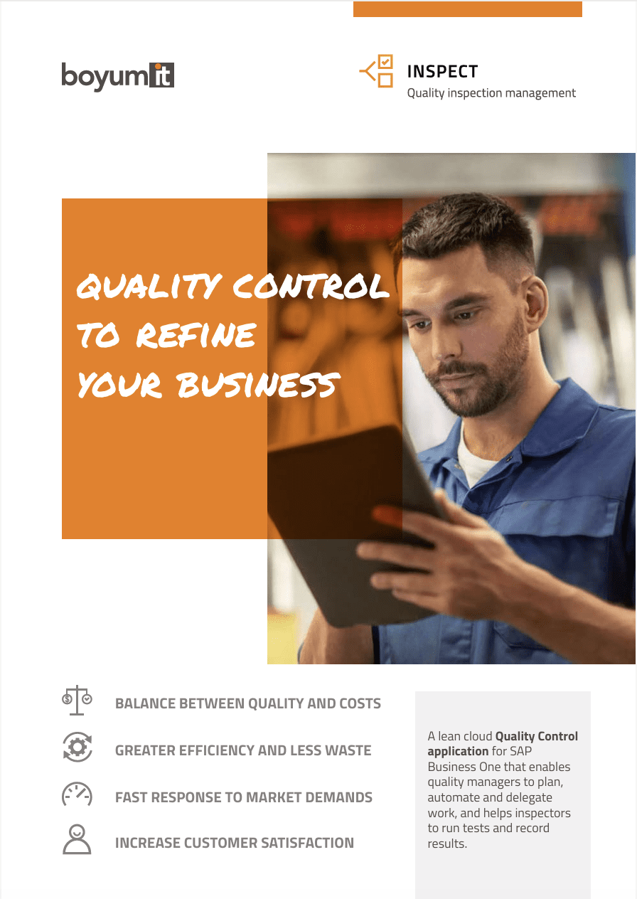 INSPECT quality control brochure